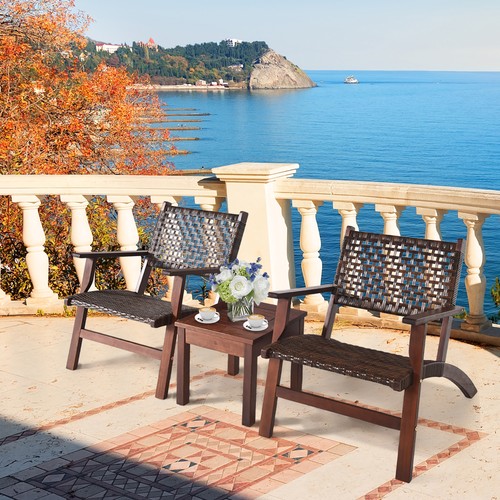 3pcs rattan patio - 3pcs, &
